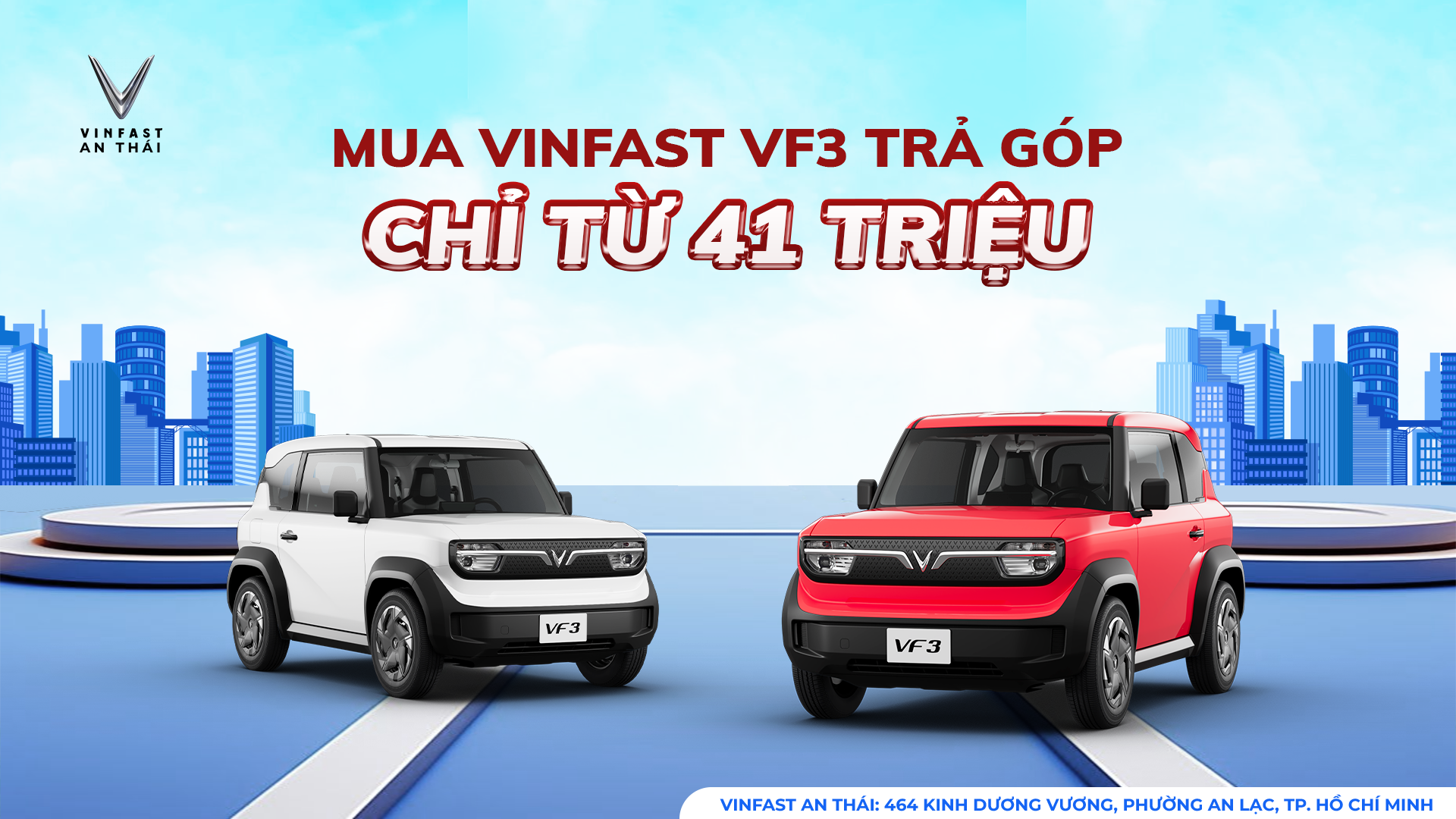 MUA VINFAST VF3 TRẢ GÓP CHỈ TỪ 41 TRIỆU NHẬN XE | MIỄN PHÍ MÀU NÂNG CAO 